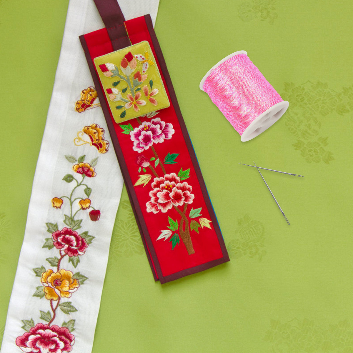 Sewing Roll - 4 Rolls Sewing Thread Embroidery Cross