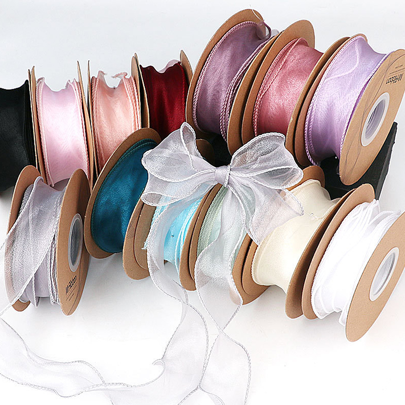 Sewing Roll - 10Yards/Roll Sheer Chiffon Ribbon Organza Satin