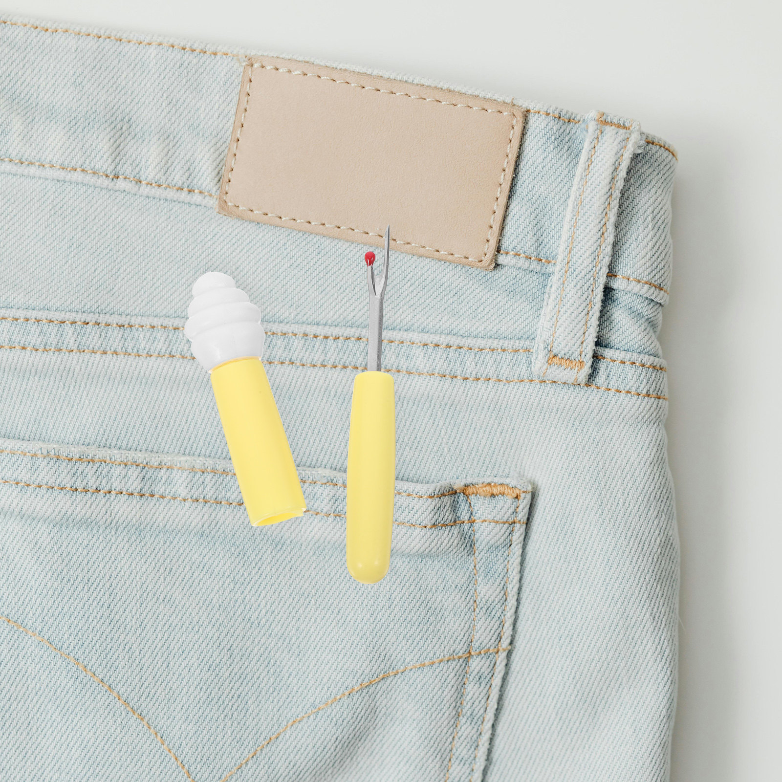 Seam Ripper Tool - 2-in-1 Seam Ripper Thread Remover Bright