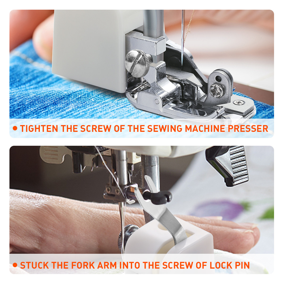 Sewing Machine Fabric - Side Cutter Presser Foot for Low