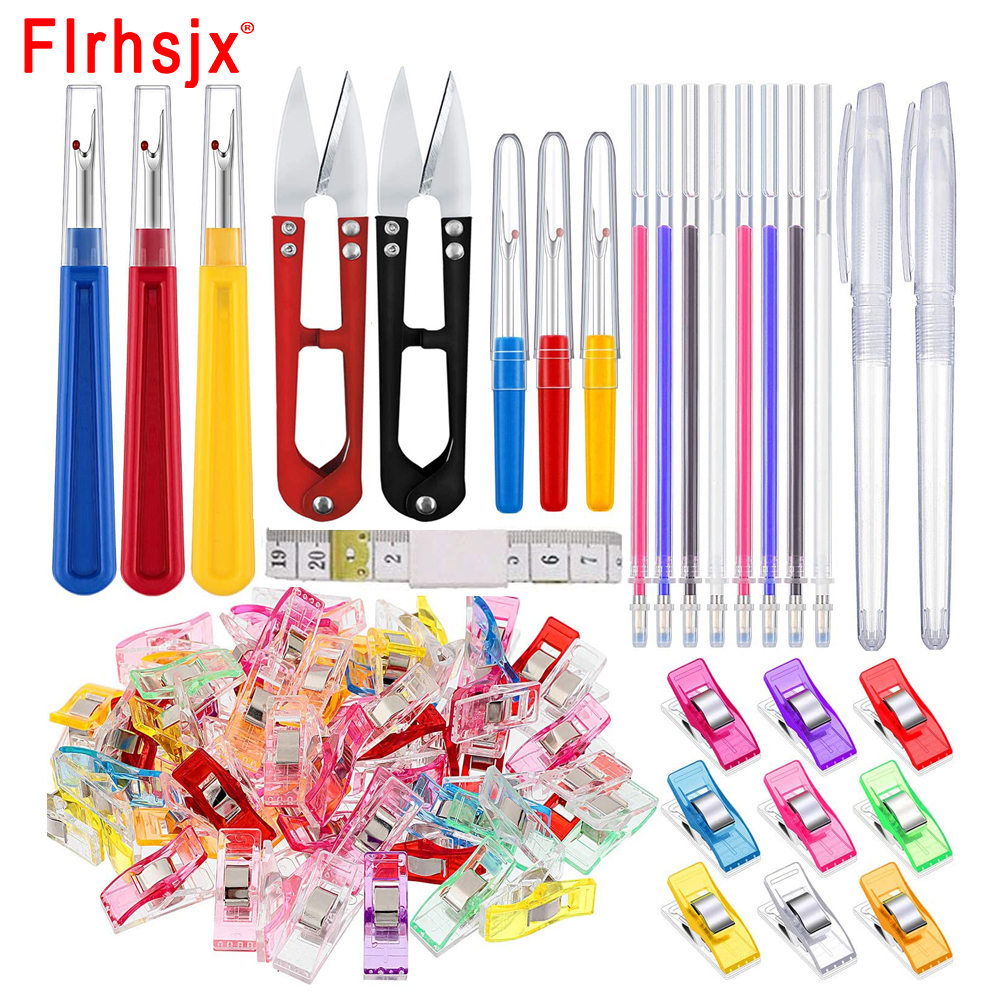 Fabric Marking Pen - 30pcs Sewing Accessories Set Quilting Clips