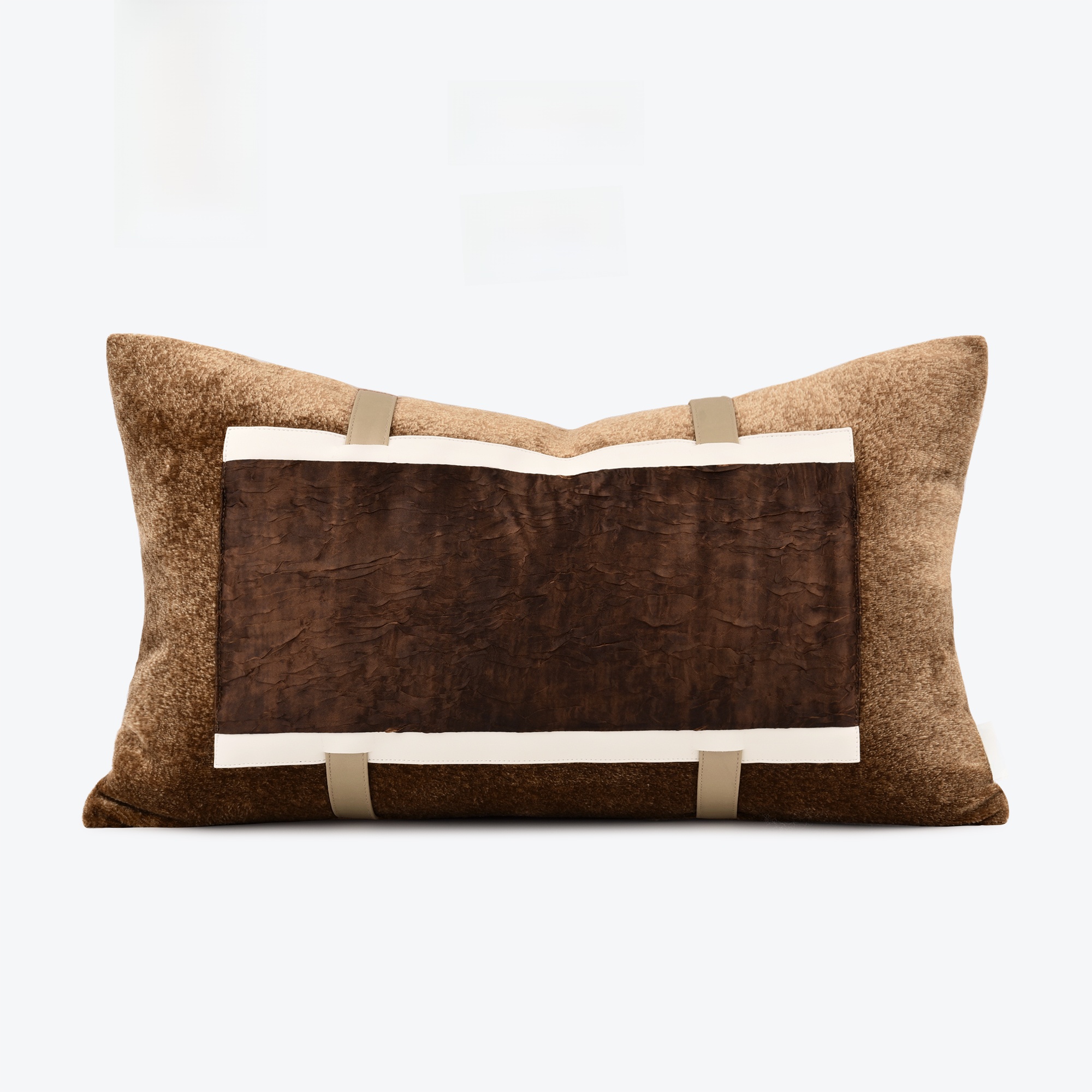 Century Textile & Sewing Supply - Mid-Century Modern Brown Coffee Pillow Lumbar