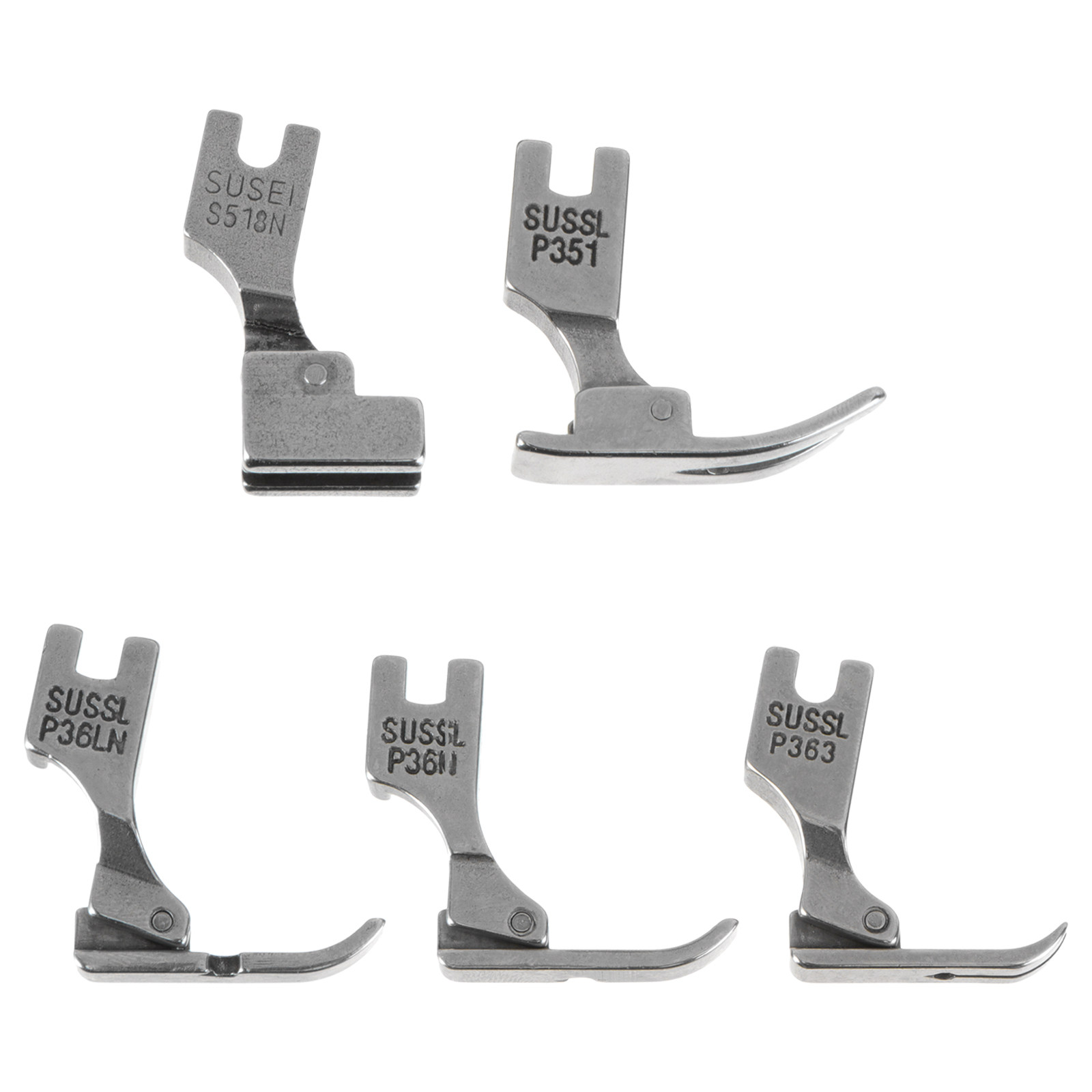 Sewing Machine Fabric - 5Pcs Industrial Presser Feet Set Heavy-Duty