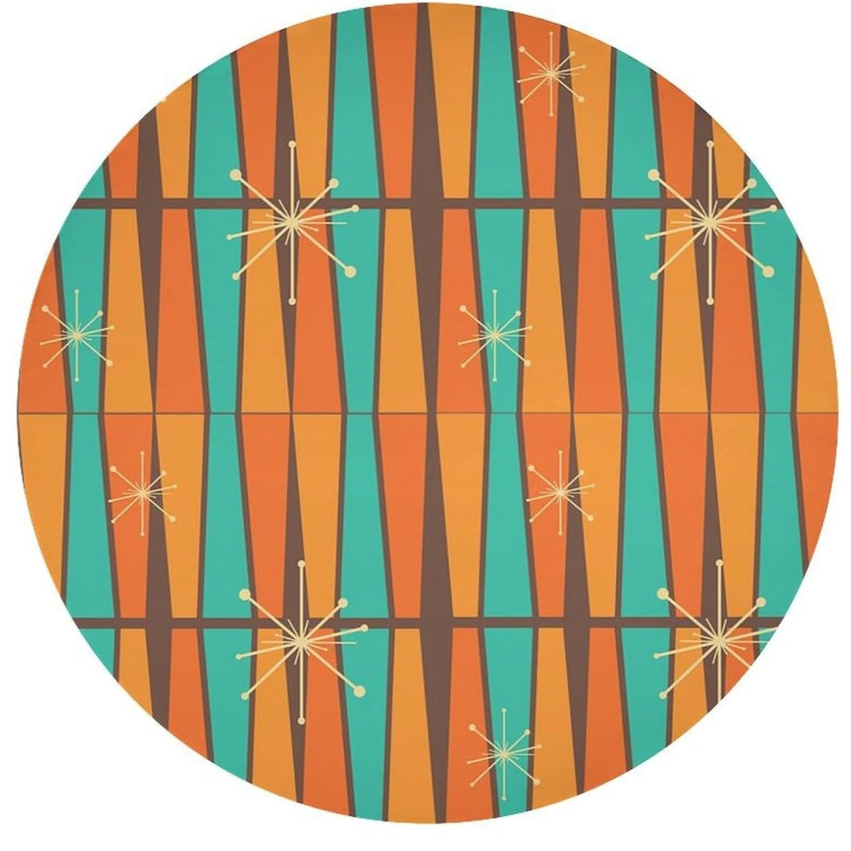 Mid Century Modern Orange Yell - Century Textile & Sewing Supply review and price