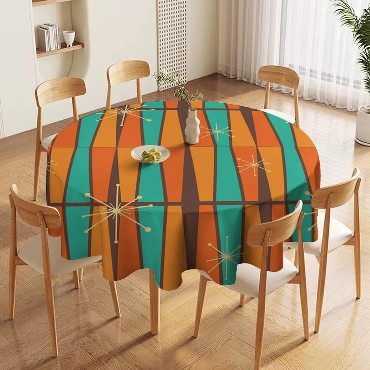 Mid Century Modern Orange Yell - Century Textile & Sewing Supply review and price