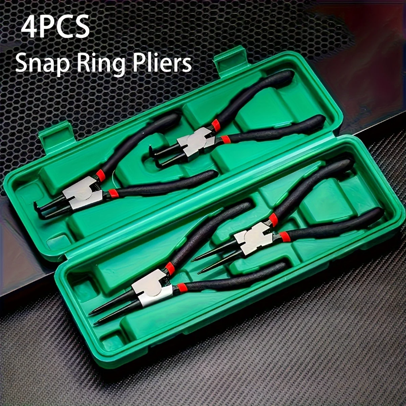 4 Pcs Snap Ring Pliers Set, 7  - Snap Button Plier review and price