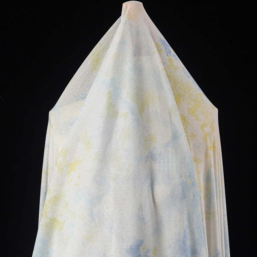 Tie Dye Knit Fabric Yellow Whi - Sewing Tie Dye review and price