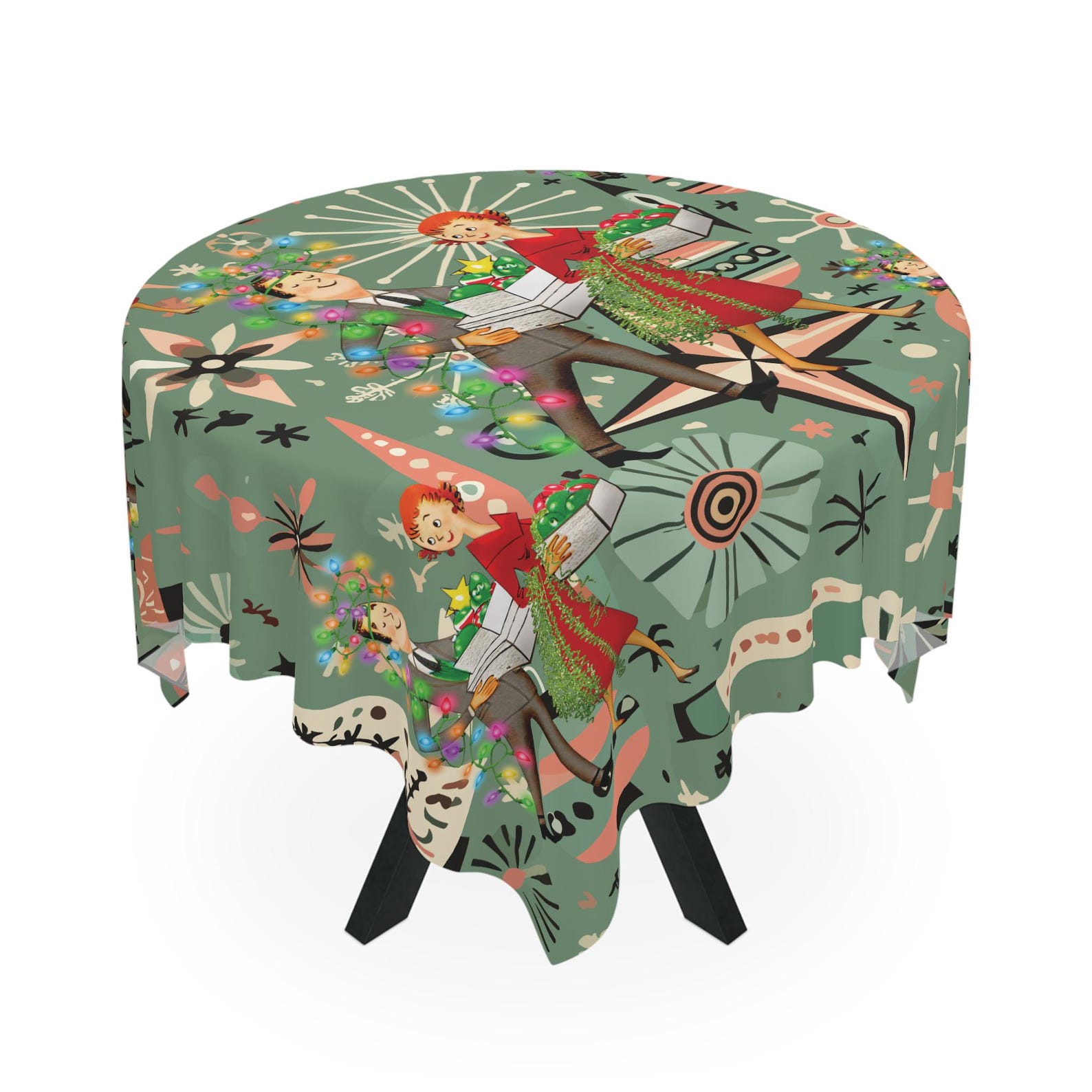 Retro 1950s Kitsch Christmas S - Century Textile & Sewing Supply review and price