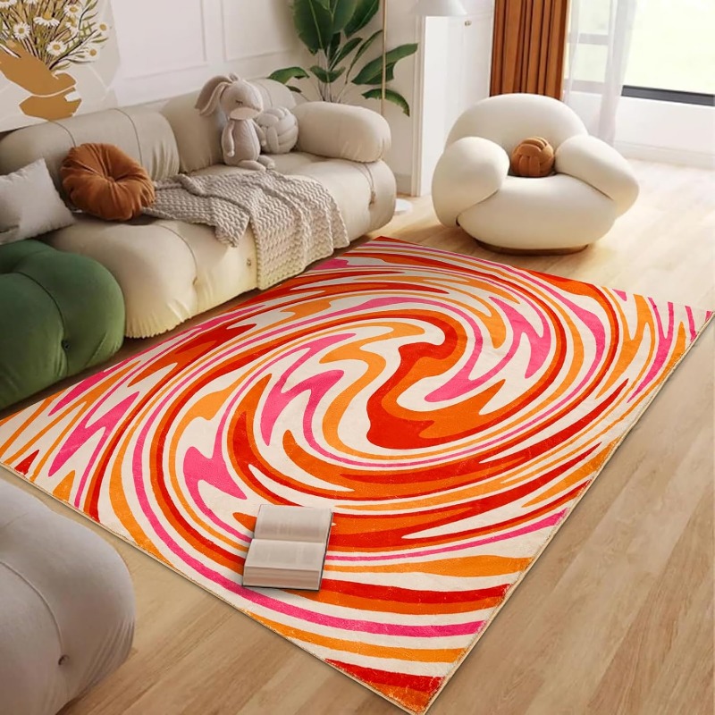 Orange Aesthetic Bedroom Rug V - Century Textile & Sewing Supply review and price