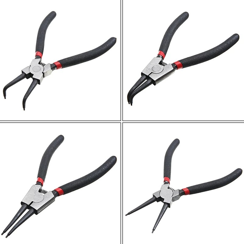 4Pcs Circlip Plier Set 7'' Lon - Snap Button Plier review and price