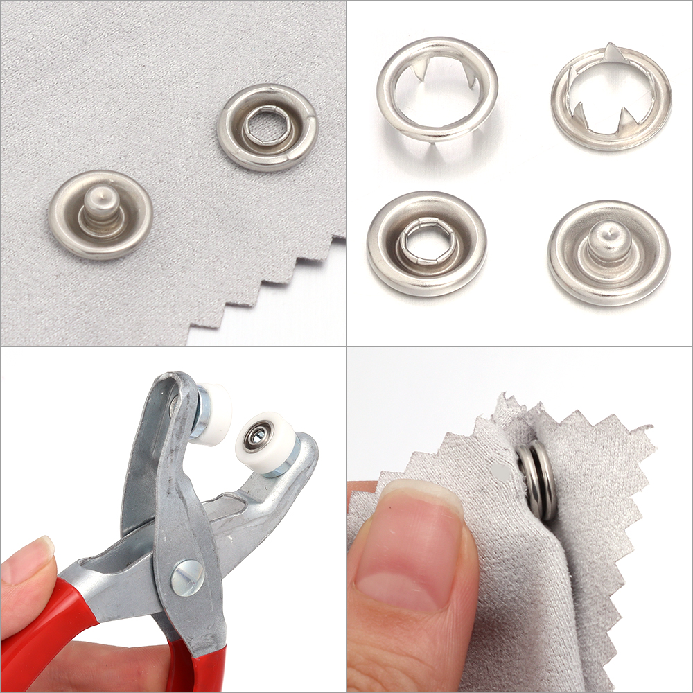 50sets 7.5/9.5/11mm Stainless  - Snap Button Plier review and price