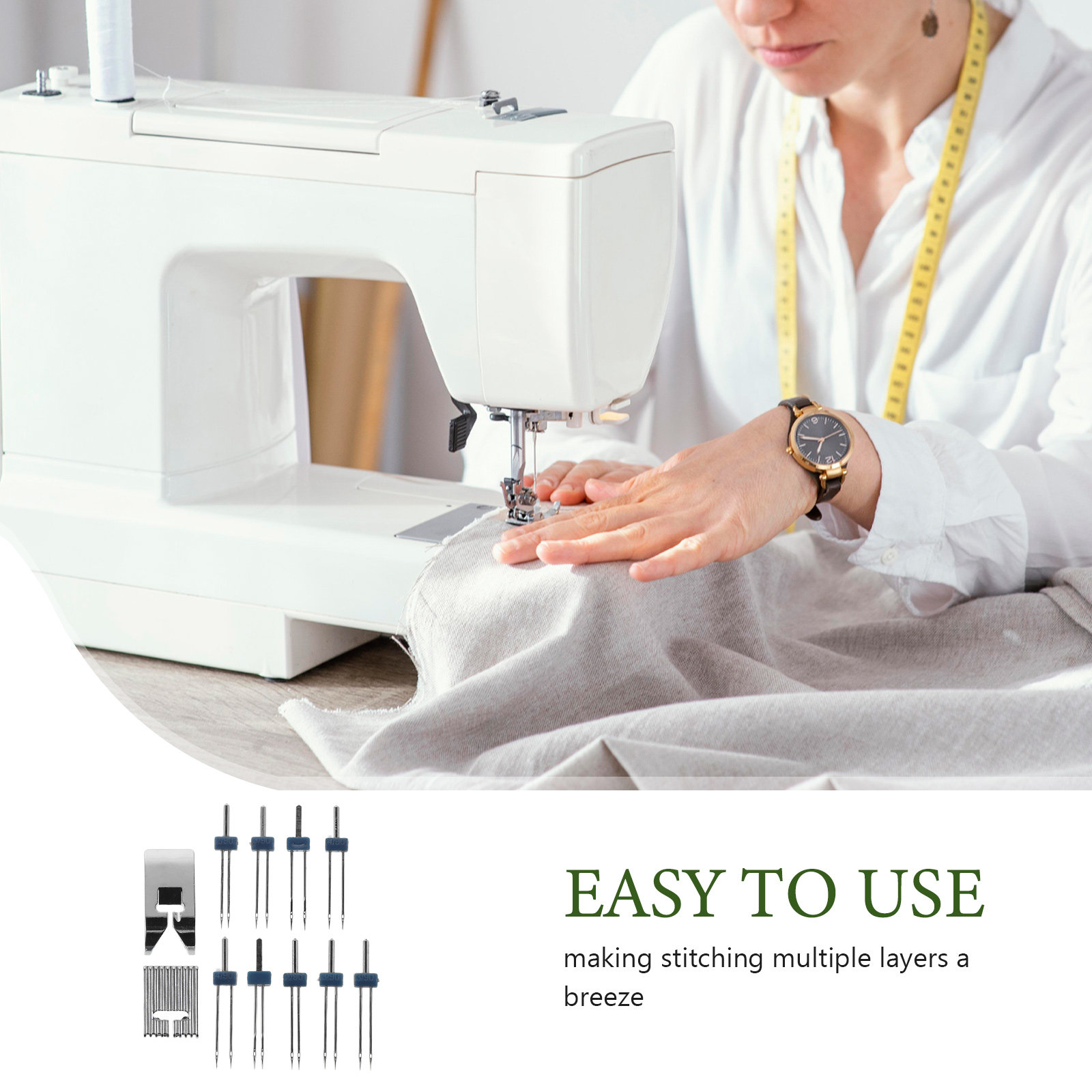 1Set Double Needle Presser Foo - Twin Needle Stretch review and price