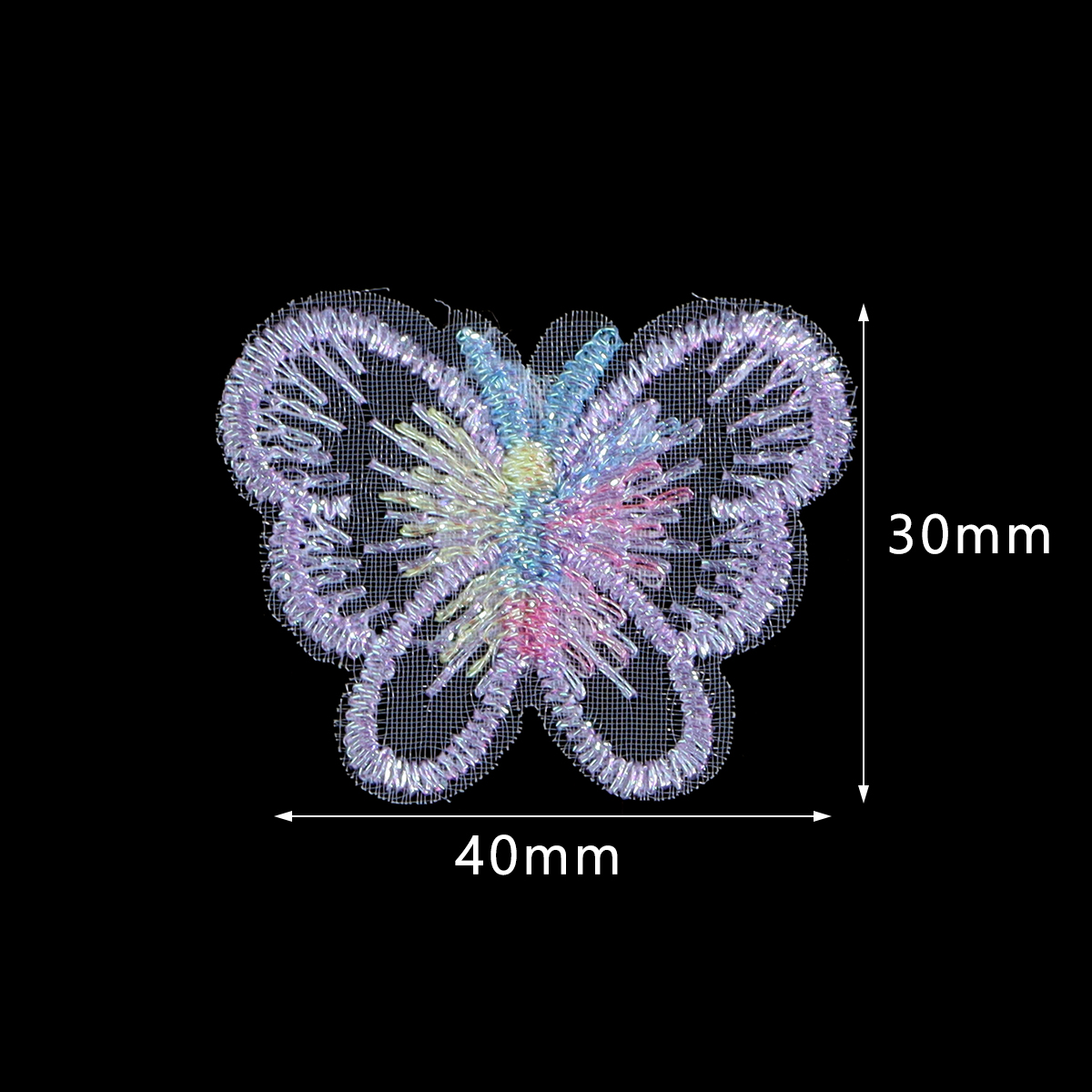20Pcs 3X4CM Butterfly Cloth Pa - Sewing Necessities review and price
