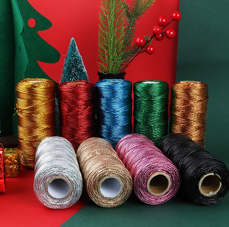 Gold and Silver Macrame Cord R - Sewing Thread In Textile review and price
