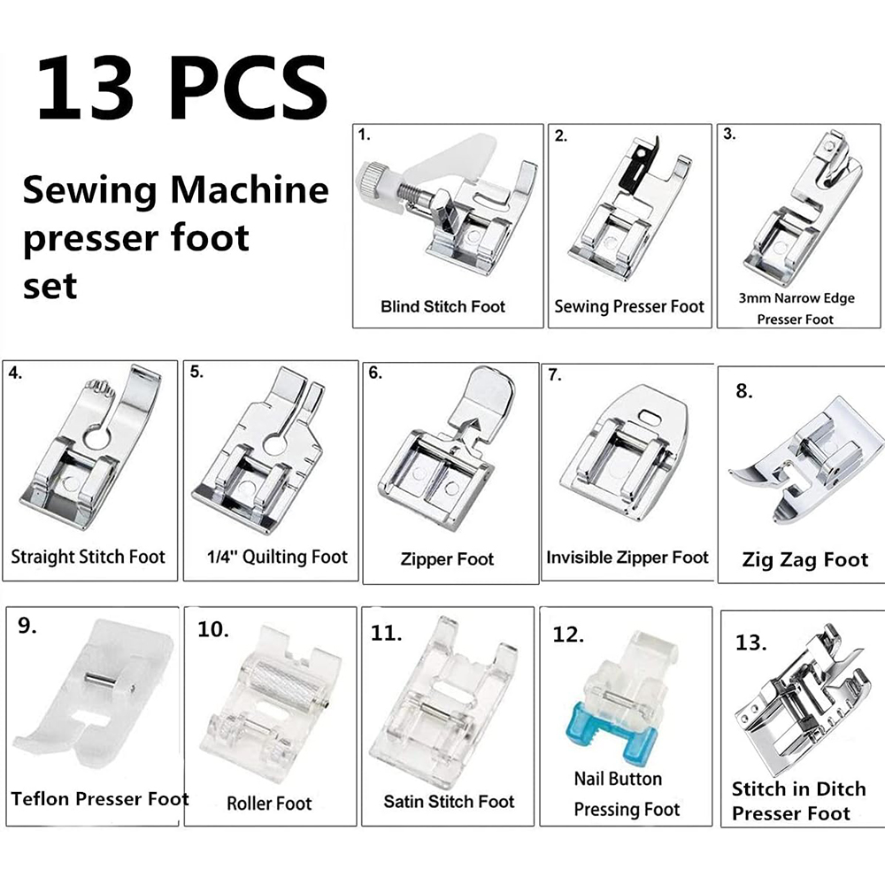 13 PCS/Box Presser Foot Set Ro - Sewing Tt review and price