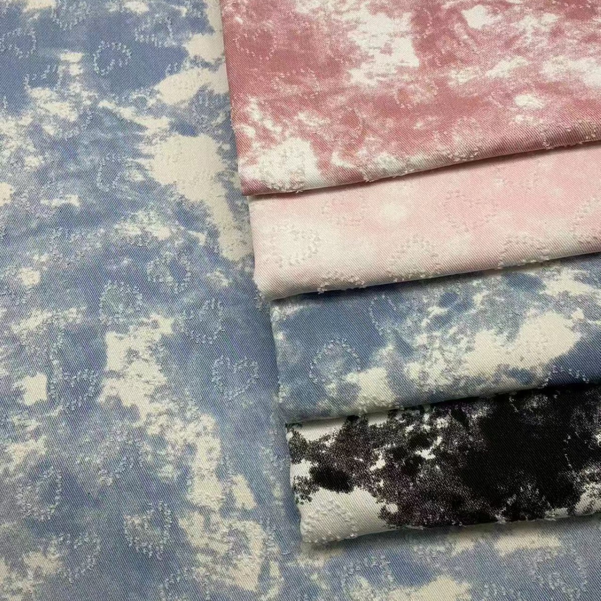 Blue Sky White Clouds Tie Dye  - Sewing Tie Dye review and price