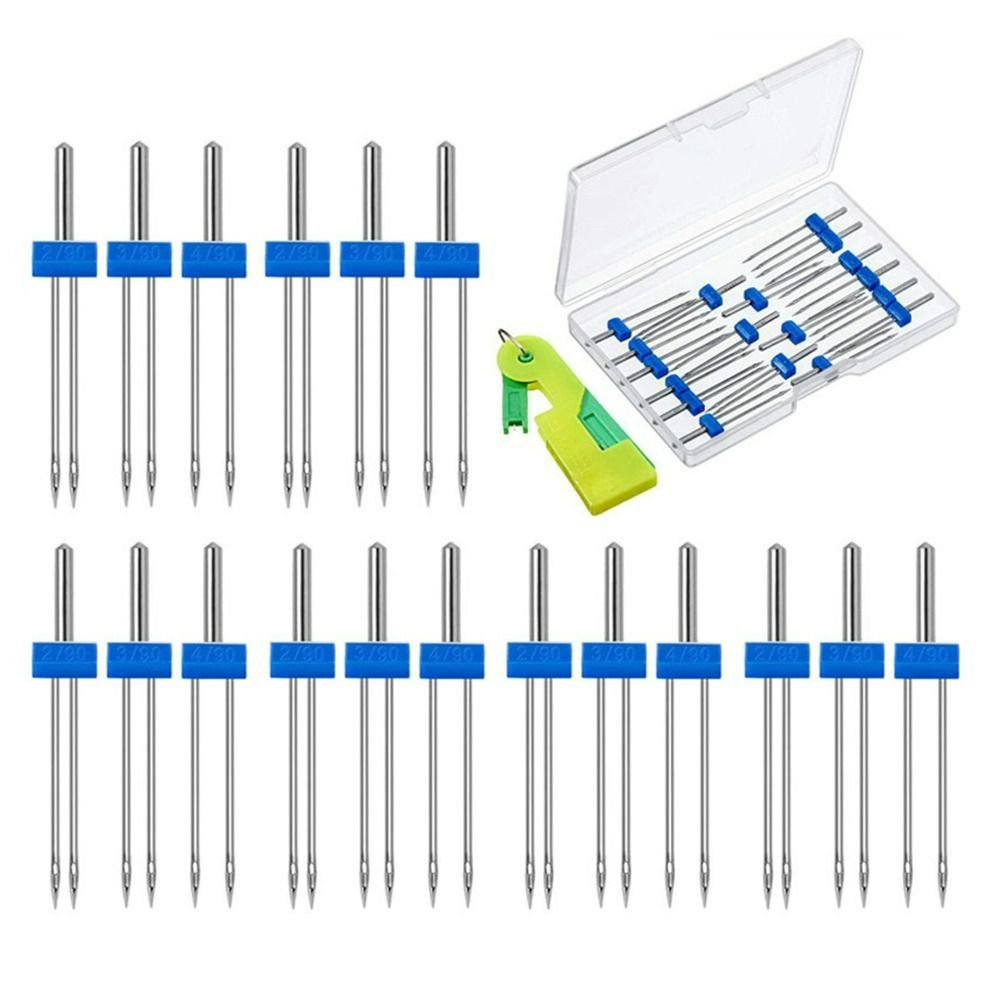 18pcs Stainless Steel Sewing M - Twin Needle Stretch review and price