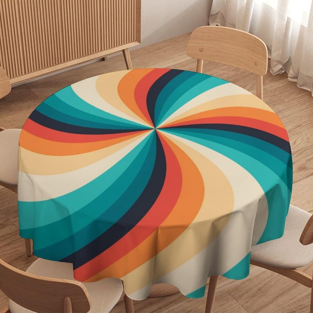 Vintage Groovy Swirl Round Tab - Century Textile & Sewing Supply review and price