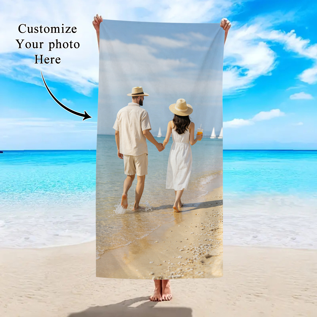 1pc Customized beach towels fo - Sewing Custom review and price